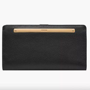 Fossil Liza Slim Bifold Wallet in black